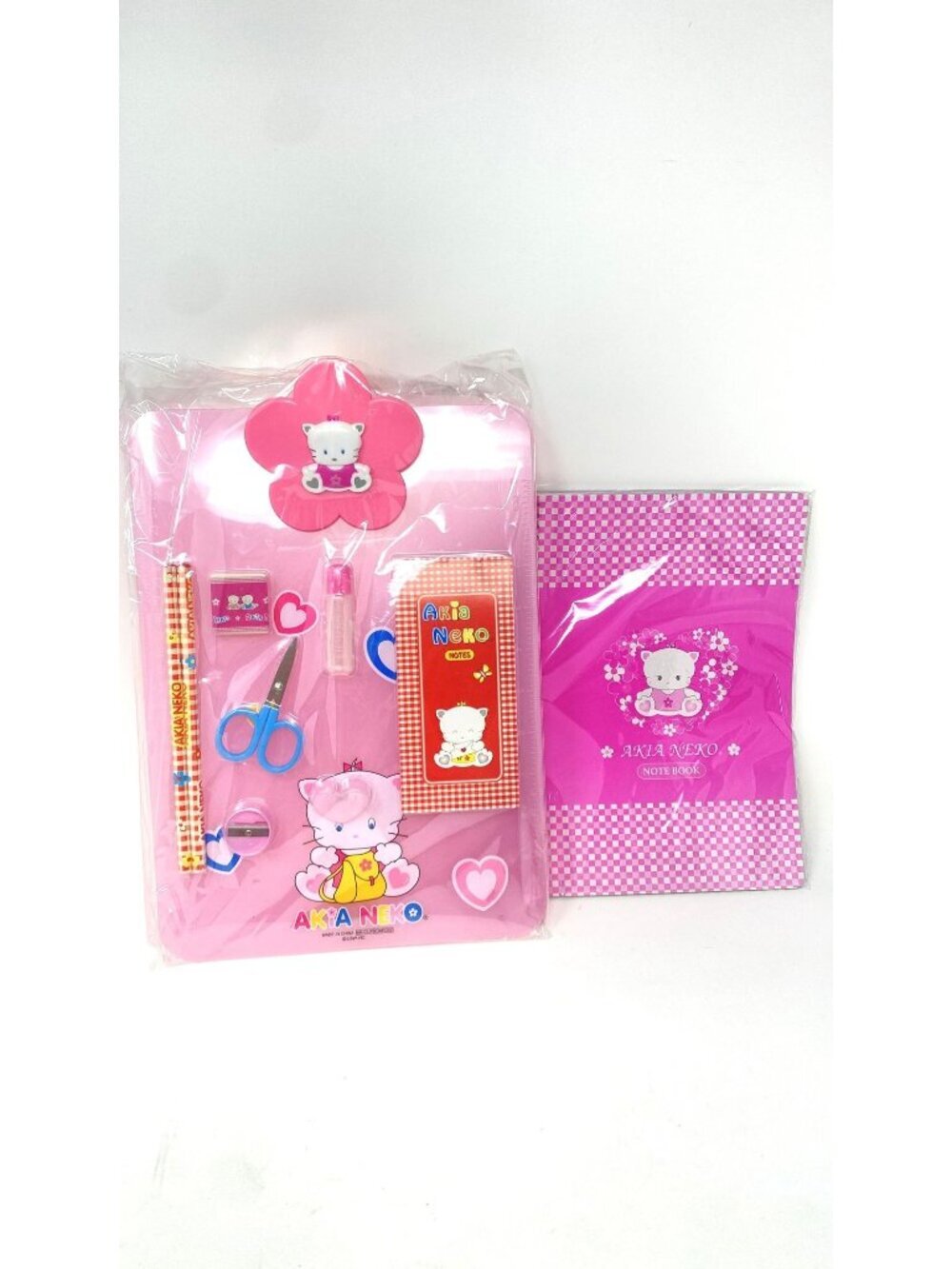 Akia Neko Stationery Clipboard Notebook Gift Set Bundle Y2K Vintage NWT